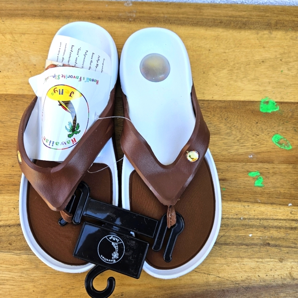 Hawaiian Jellys Ultra Comfort Coconut Fruit Unisex Flip Flop Sandal Wome…